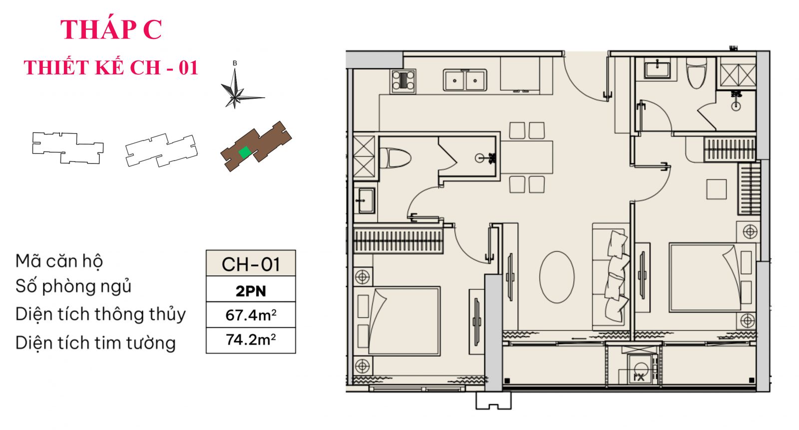 thiết kế căn CH-01-MIK-Bắc-Giang