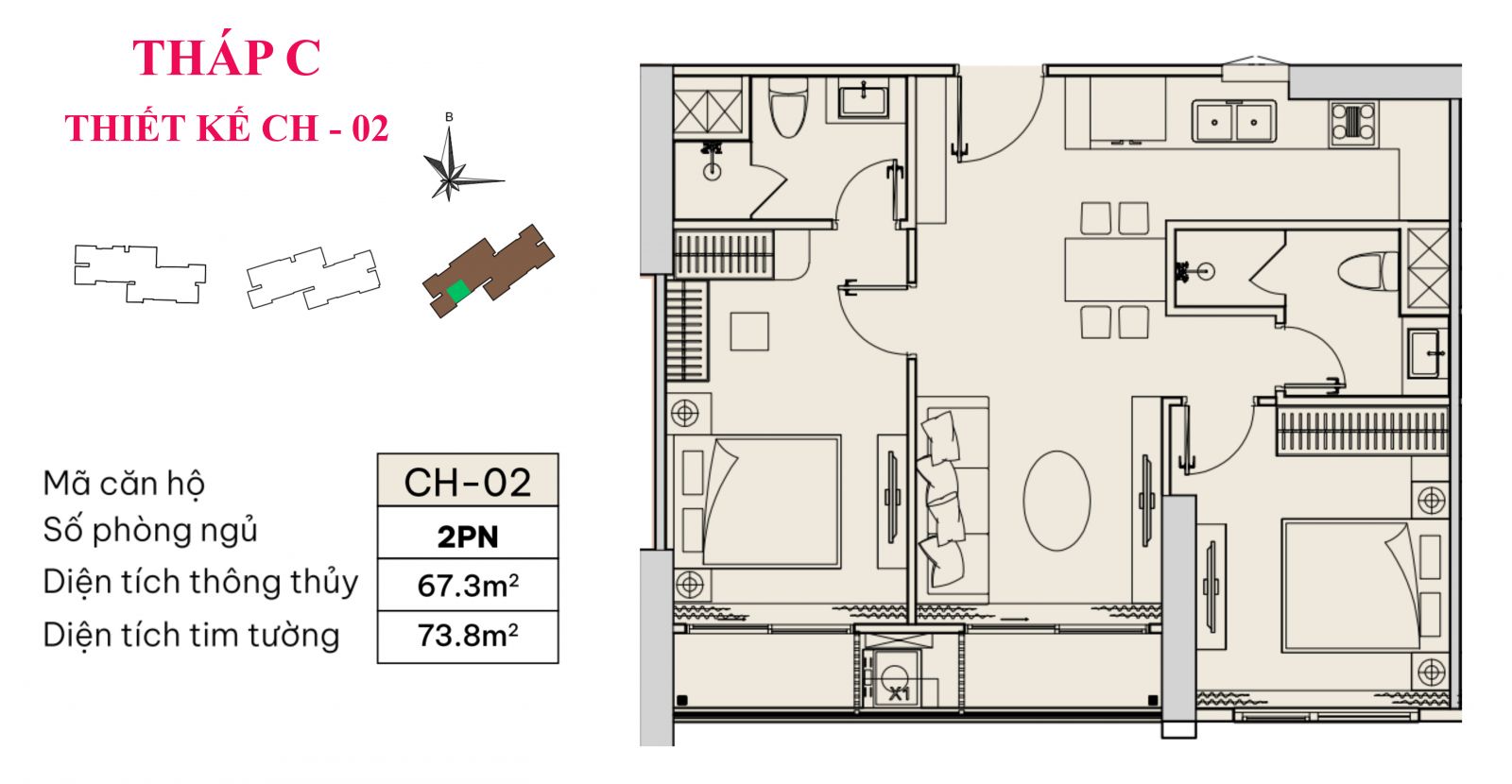 thiết kế căn CH-02-MIK-Bắc-Giang
