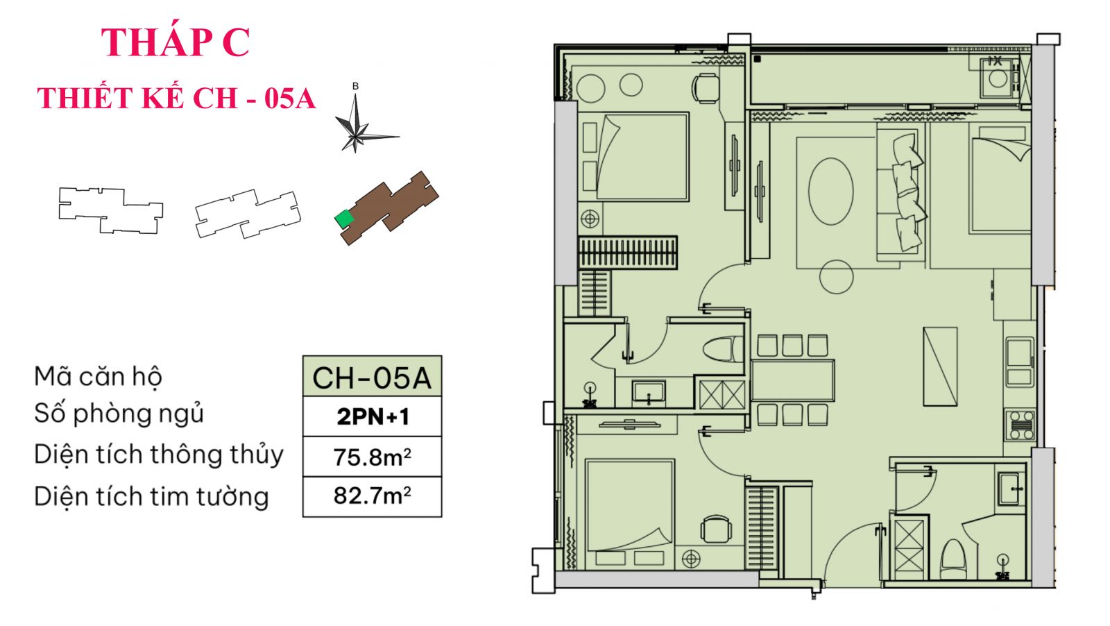 thiết kế căn CH-05A-MIK-Bắc-Giang
