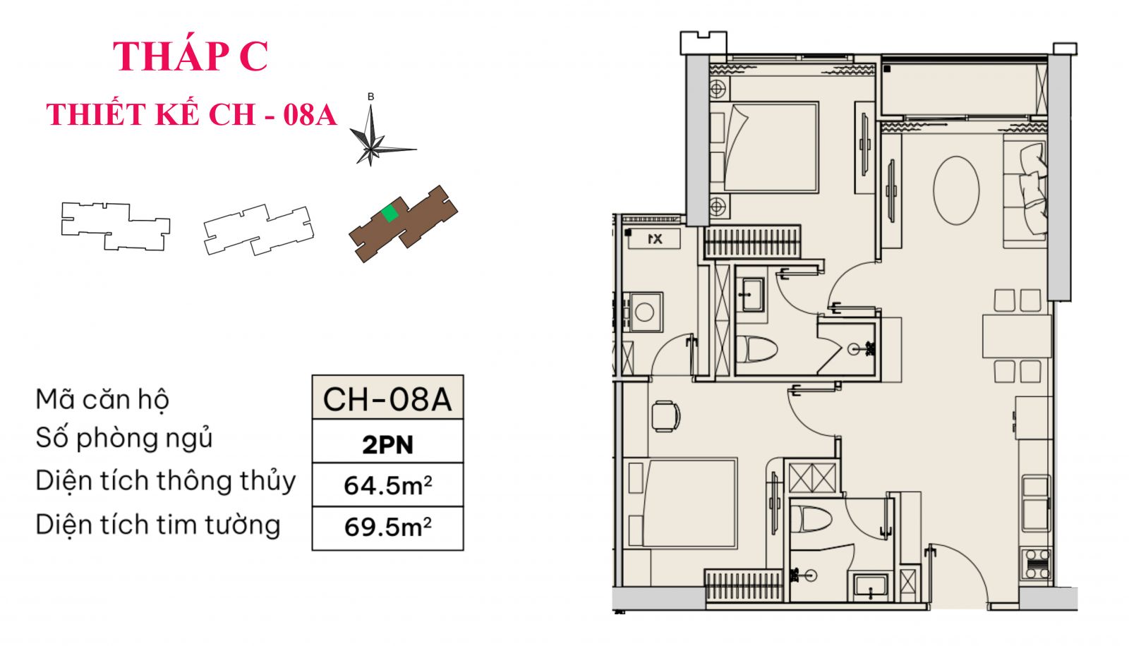 thiết kế căn CH-08A-MIK-Bắc-Giang