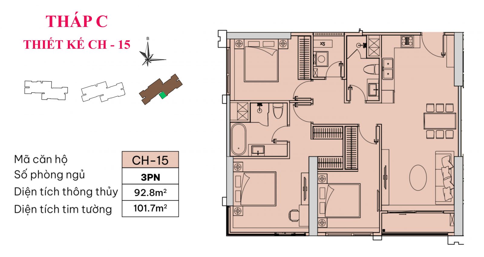 thiết kế căn CH-15-MIK-Bắc-Giang